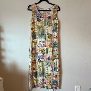 Fruit patterned maxi dress
